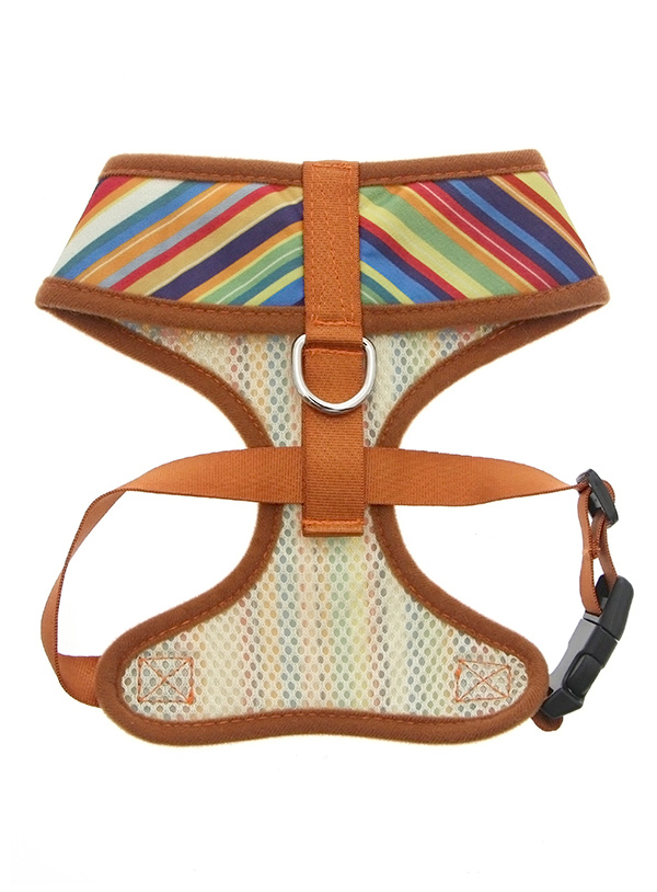 Urban Pup Henley Striped Sele Brun Med Flerfärgade Ränder - 2