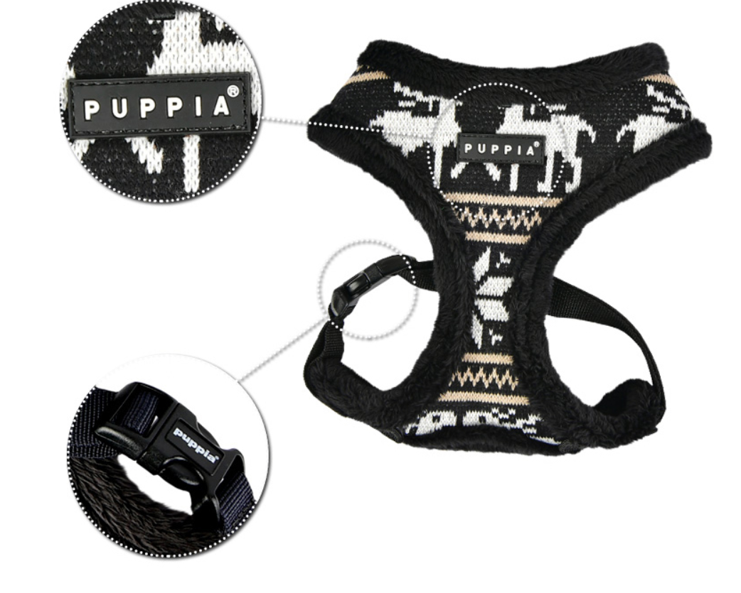 Puppia Prancer Sele Svart - 4