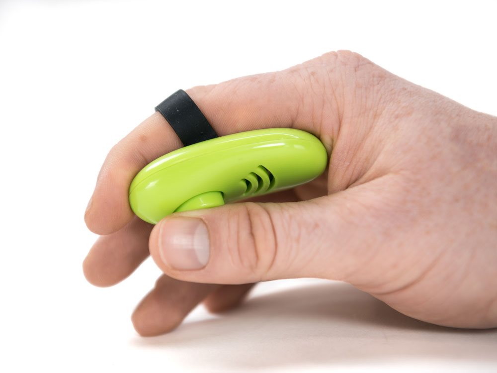 Knapp Klicker Med Fingerögla Lime - 2