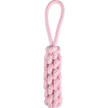 Hundleksak Flätad Rephantel Ivar Small 24cm Rosa