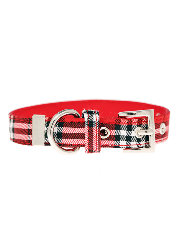 Urban Pup Halsband Röd Tartan Small - 4