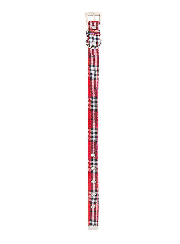 Urban Pup Halsband Röd Tartan Large - 6