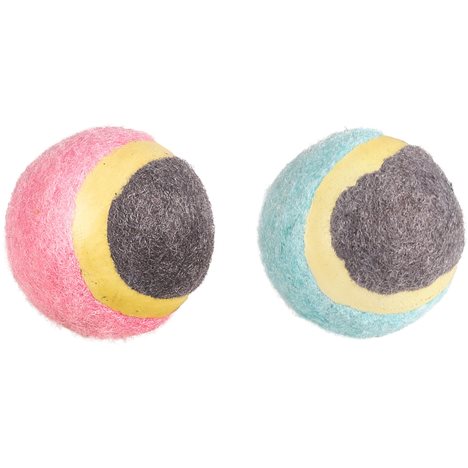 Hundleksak Små Tennisbollar 2-Pack Ø 4,5cm 