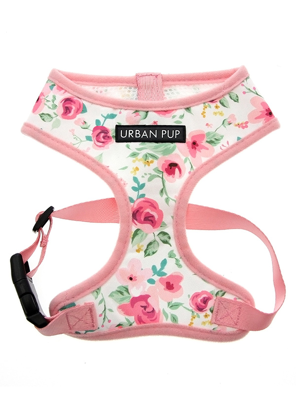 Urban Pup Sele Pink Floral Cascade Vit/Rosa/Grön Small