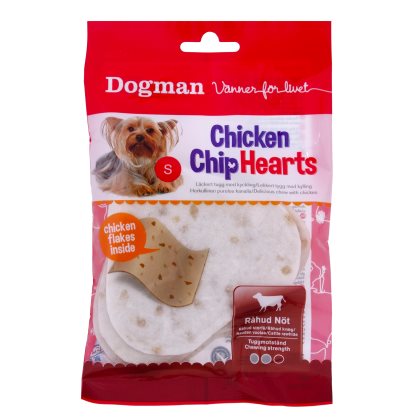 Dogman Chicken Chip Hjärtan 30 Gram 4-pack 