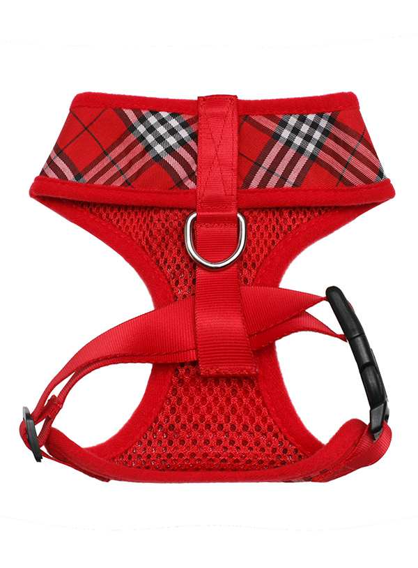 Urban Pup Red Checked Tartan Sele Röd Large - 2