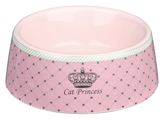 Trixie Keramikskål Princess Cat 0,18 Liter 12cm Rosa