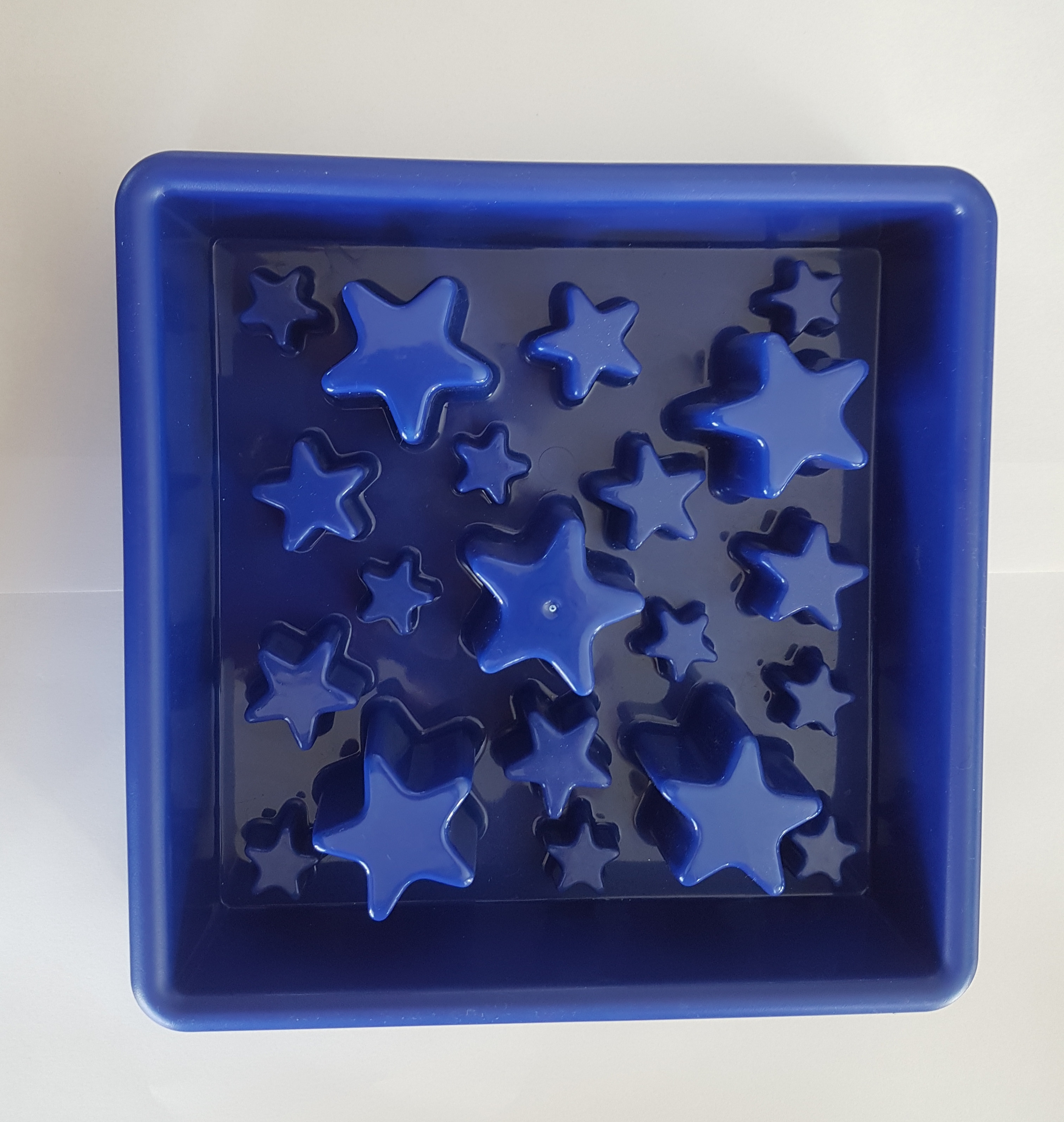 Plastskål Eat Slow Live Longer Star Small Blå