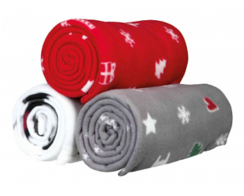 Trixie Yuki Fleece Julfilt 70x100cm Vit