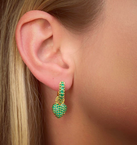 Timeless Tiny Hoops Grön Spinel - 3