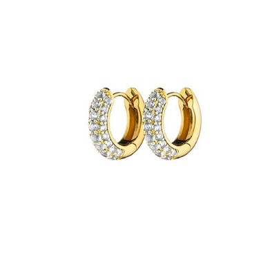 Timeless Tiny Hoops Bergskristall