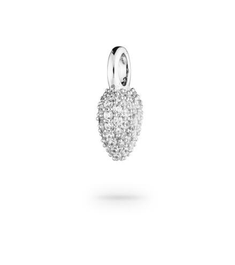 Signature Eternal Heart Mini Berlock Rock Crystal Silver