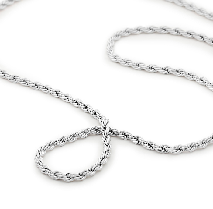 Signature Stack Rope Kedje Halsband Silver