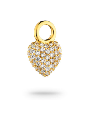 Signature Eternal Heart Mini Berlock Rock Crystal