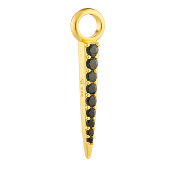 Signature Petite Spike Berlock Svart Spinel