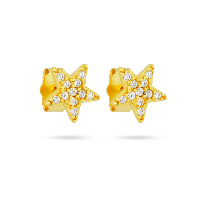 Signature Petite Star Studs Kristall