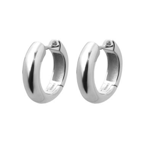 Timeless Chunky Hoops Silver