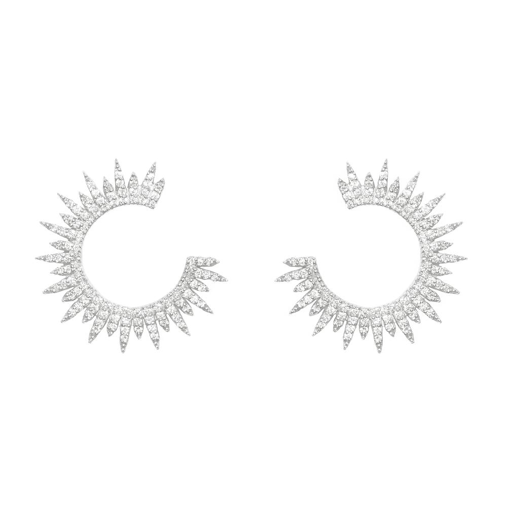 Moon Star Örhängen Silver