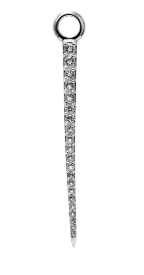 Signature Spike Berlock Rock Crystal Silver