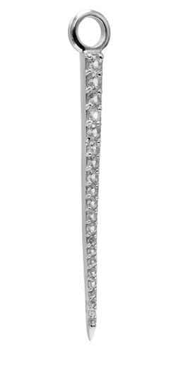 Signature Spike Berlock Rock Crystal Silver