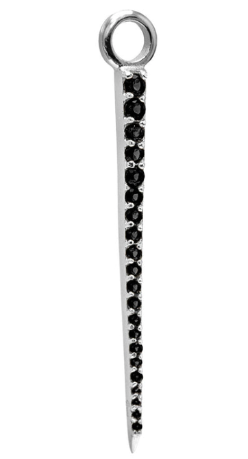 Signature Spike Berlock Svart Spinel Silver