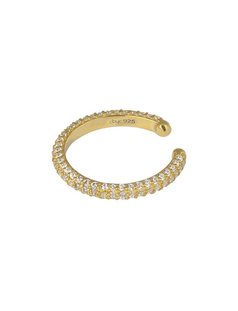 Multi Stone Ear Cuff Guld