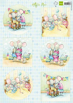 Marianne Design Bildark - Hetty’s Mice Newborn