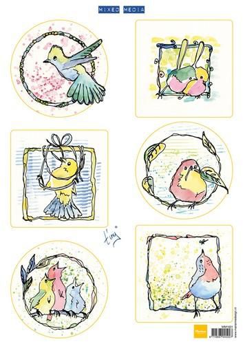 Marianne Design Bildark - Colourful birds