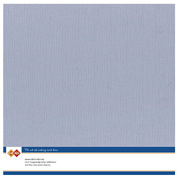 Card Deco Linen - Old Blue 10-p