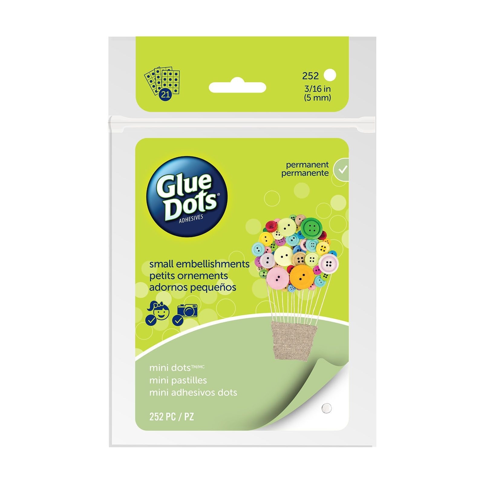 Glue dots mini dots 5 mm sheets 