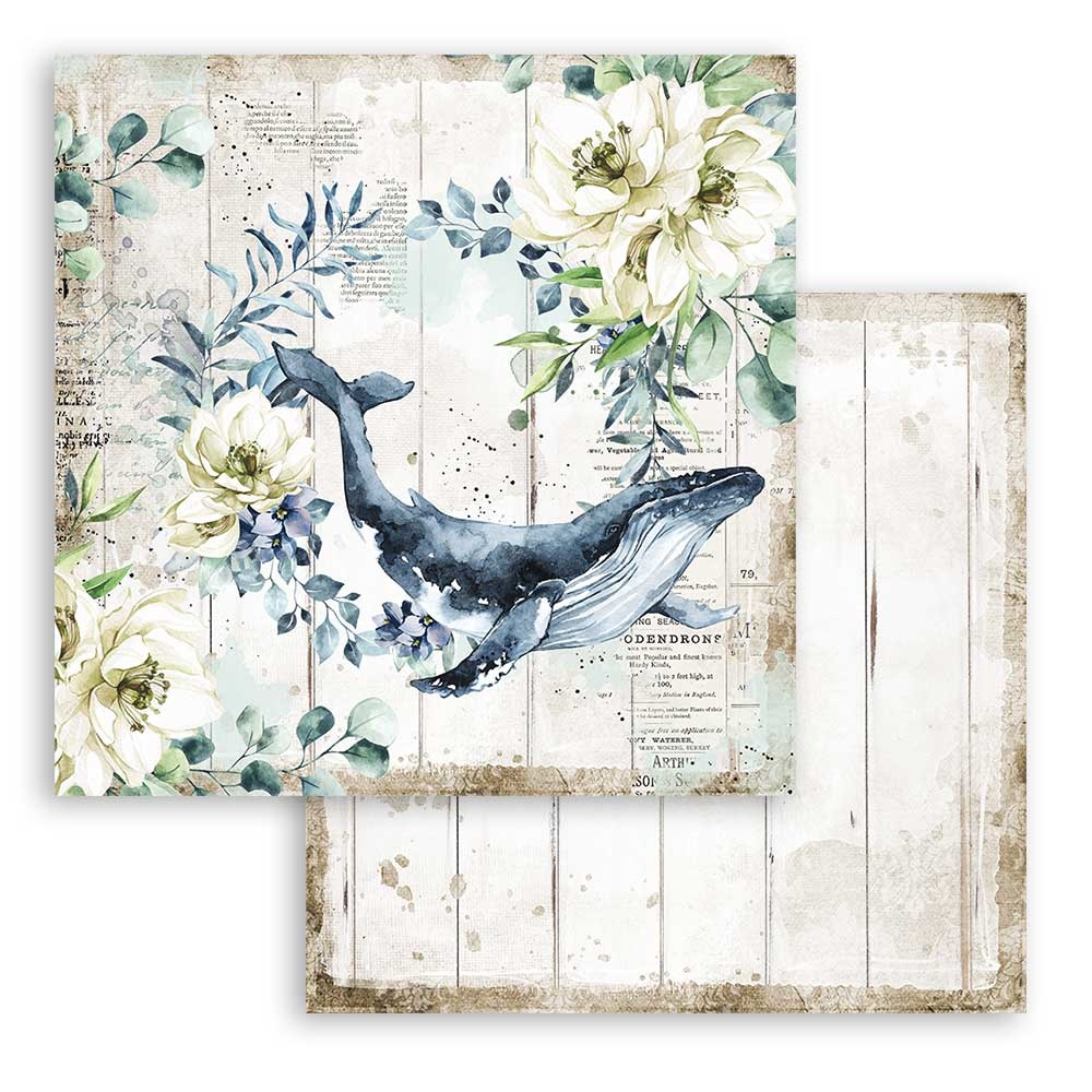 Stamperia Paper Pad 12X12 - Romantic Sea Dream - 3