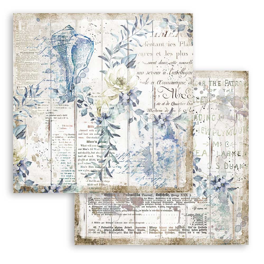 Stamperia Paper Pad 12X12 - Romantic Sea Dream - 5