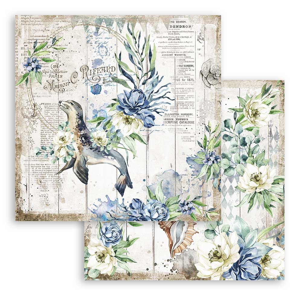 Stamperia Paper Pad 12X12 - Romantic Sea Dream - 2