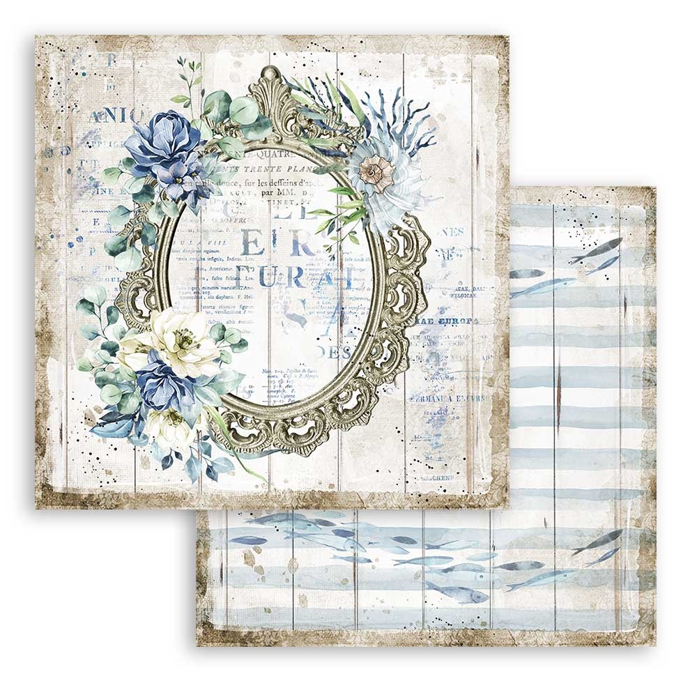 Stamperia Paper Pad 12X12 - Romantic Sea Dream - 6