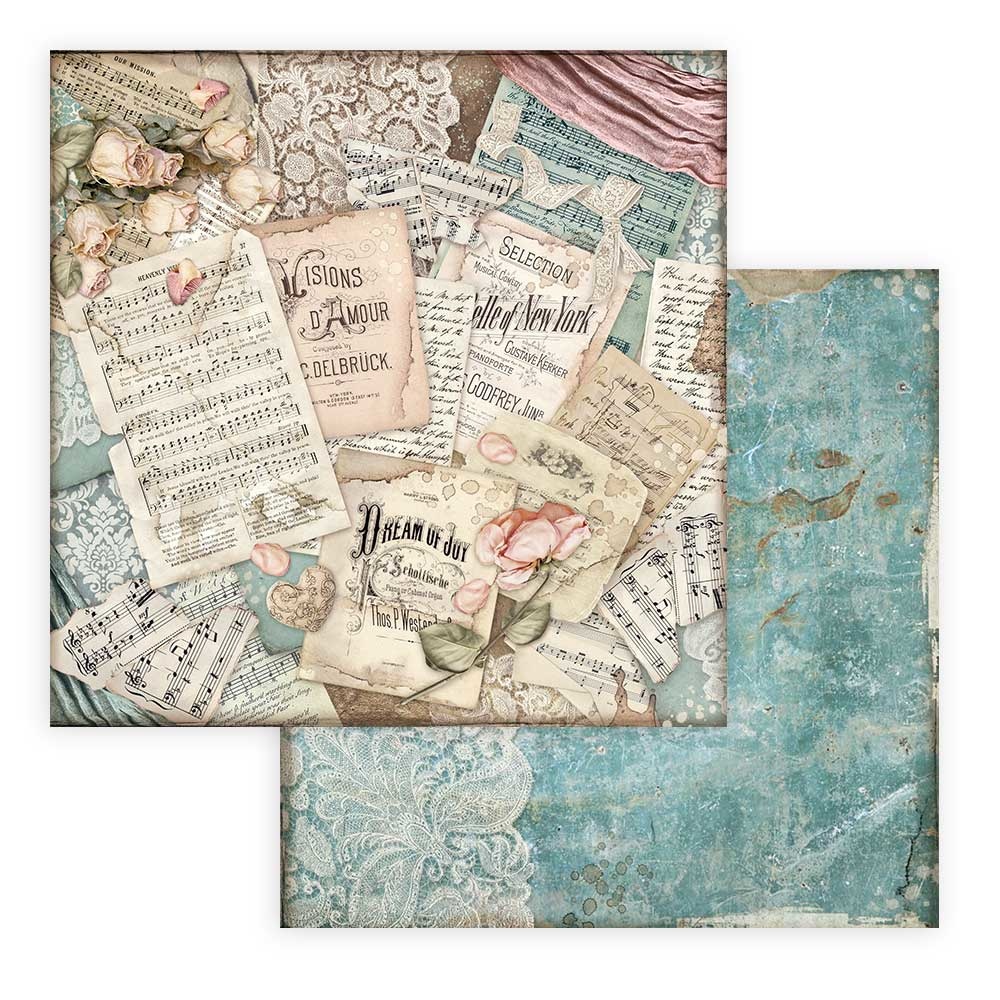 Stamperia Paper Pad 12X12 - Passion - 6