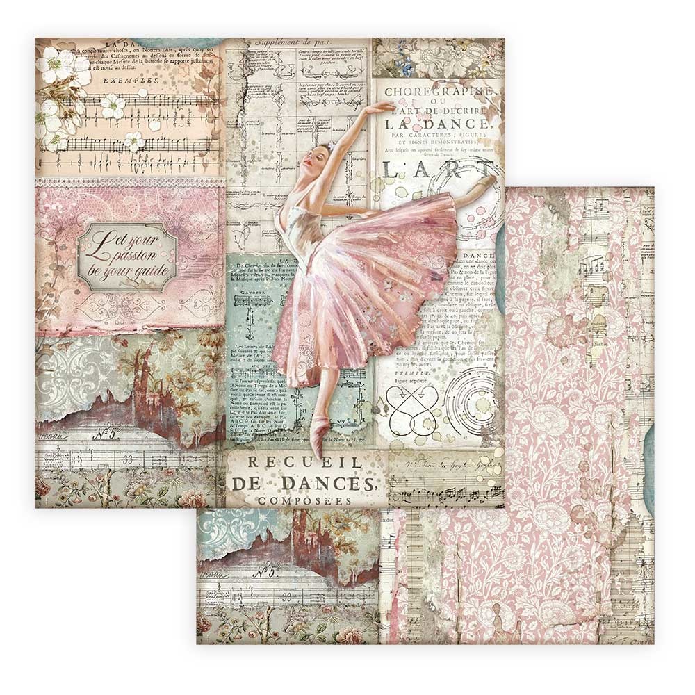 Stamperia Paper Pad 12X12 - Passion - 4