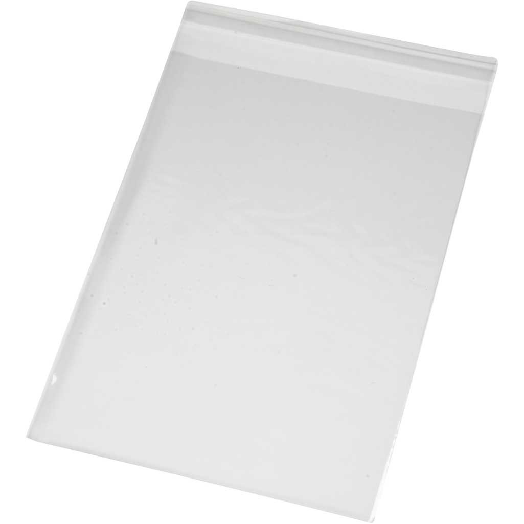 Cellofanpåsar, B: 12,5 cm, H: 17,5 cm, 100st. - 2