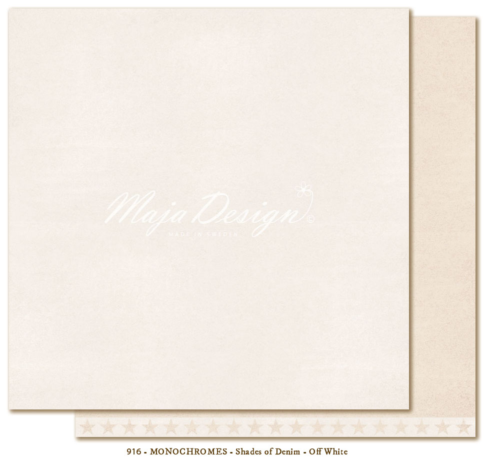 Maja Design Monochromes Shades of Denim - Off white