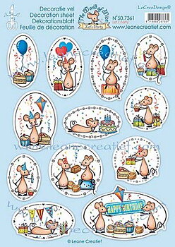 LeCrea - 3D decoupage sheet Let’s Party  A4