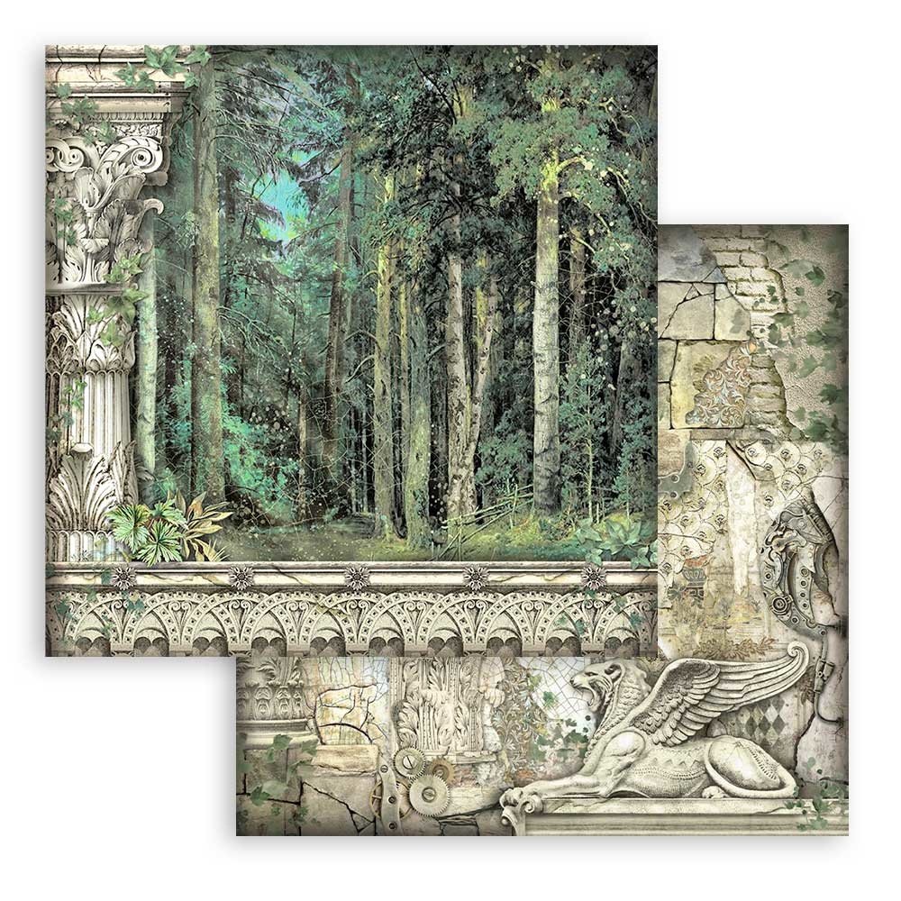 Stamperia Paper Pad 12X12 - Magic Forest - 4