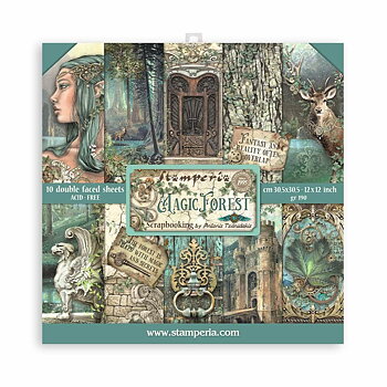 Stamperia Paper Pad 12X12 - Magic Forest