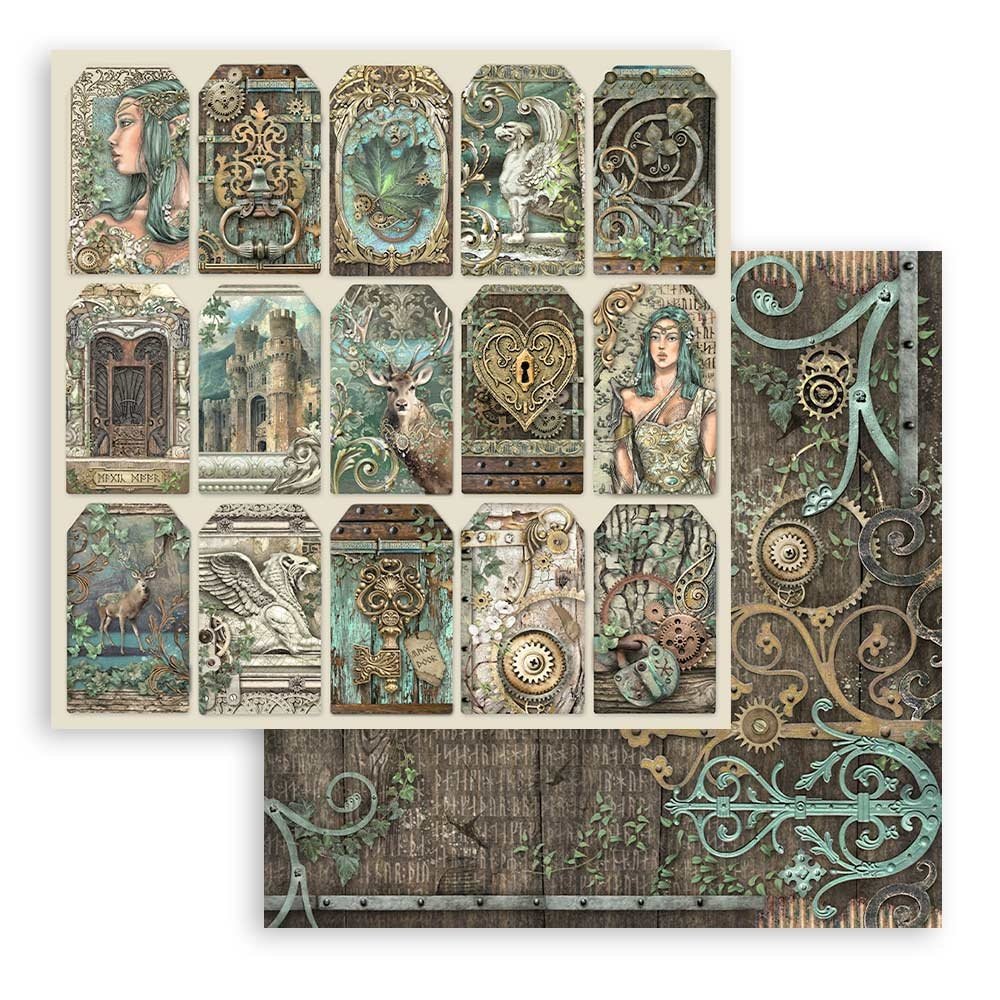 Stamperia Paper Pad 12X12 - Magic Forest - 8