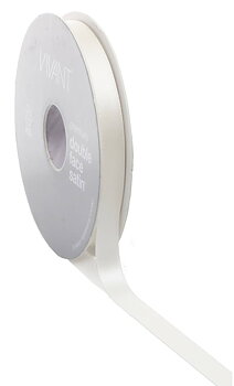 Satinband 10 mm - creme 1 m