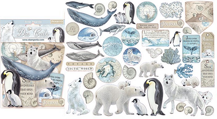 Stamperia Arctic Antarctic die-cuts