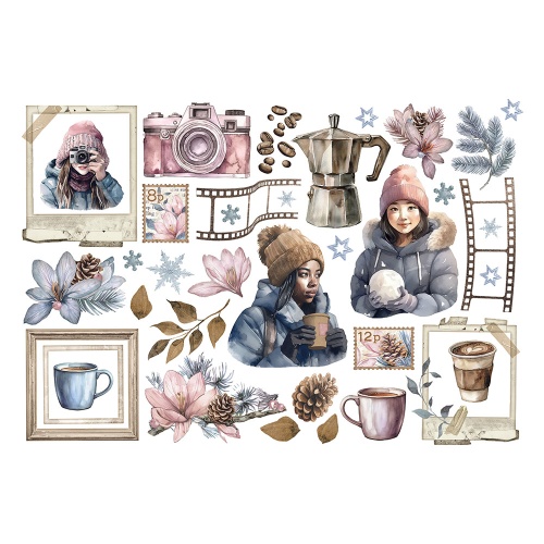 Stamperia Create Happiness Dewdrops Adhesive Cut-outs Ephemera  - 2