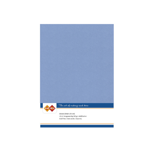 Card Deco Linen - A5 - Stone 10-p