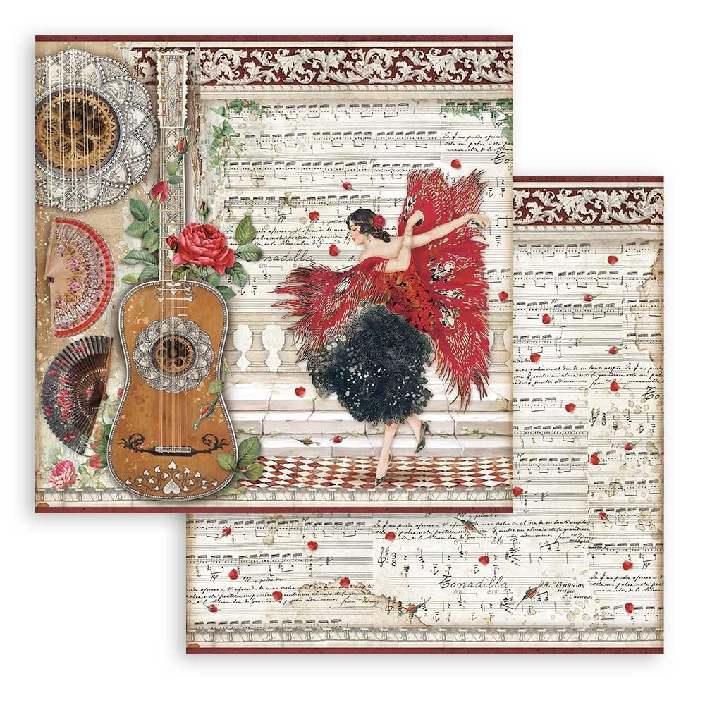 Stamperia Paper Pad 12X12 - Desire - 4