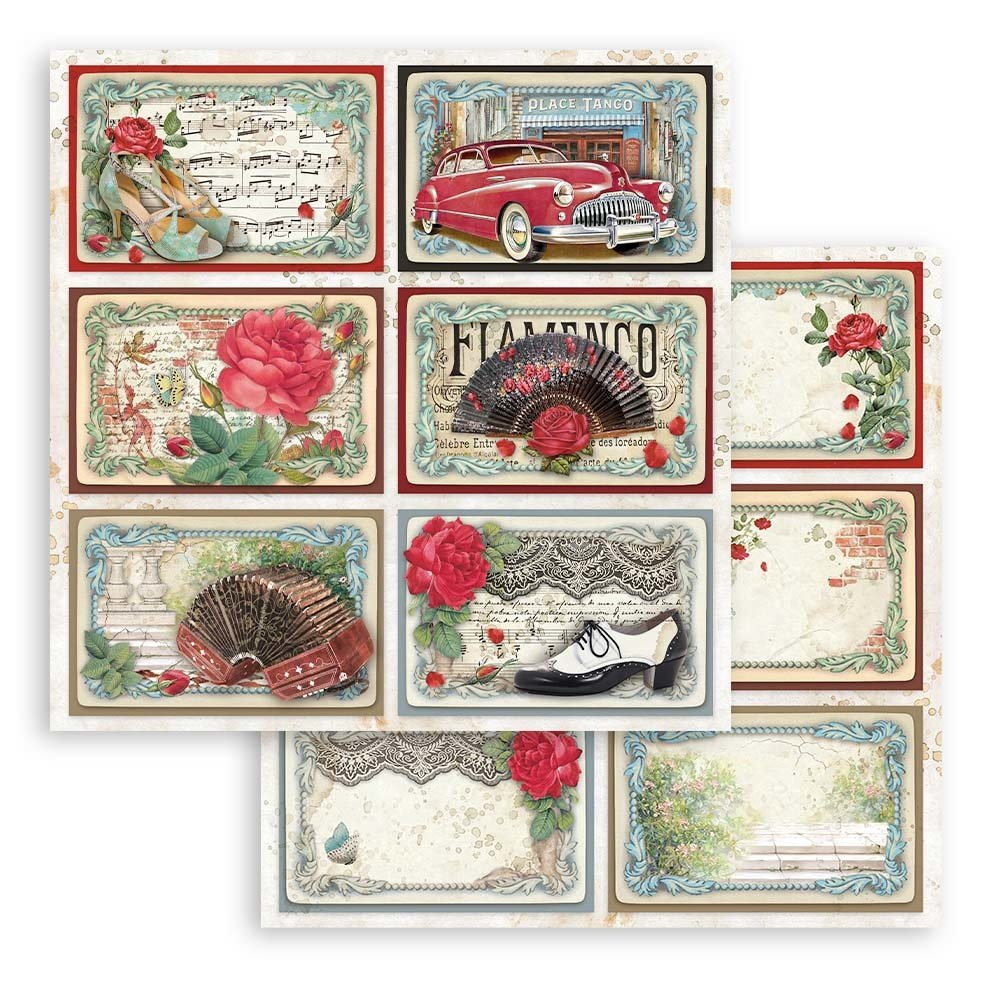 Stamperia Paper Pad 12X12 - Desire - 8