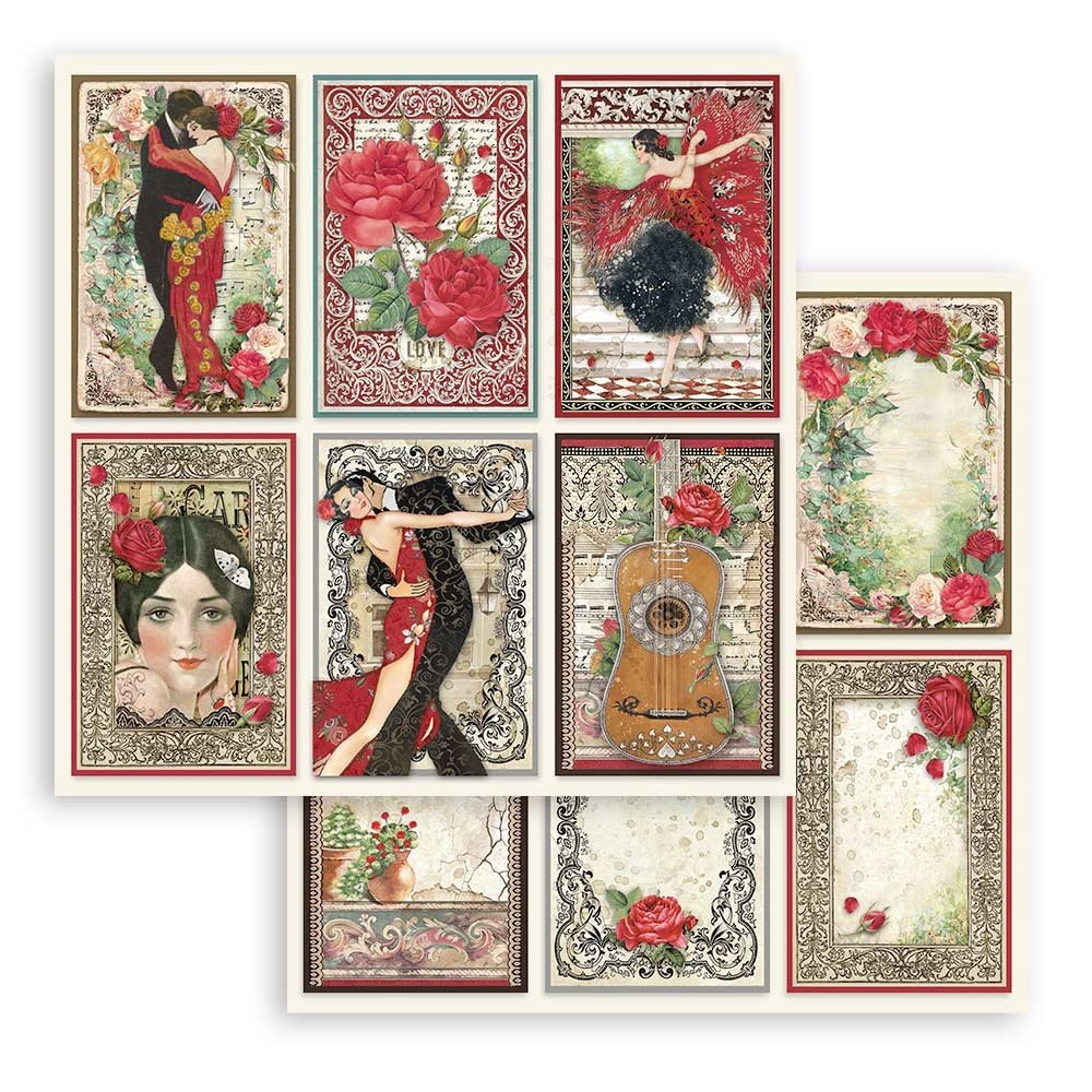 Stamperia Paper Pad 12X12 - Desire - 9