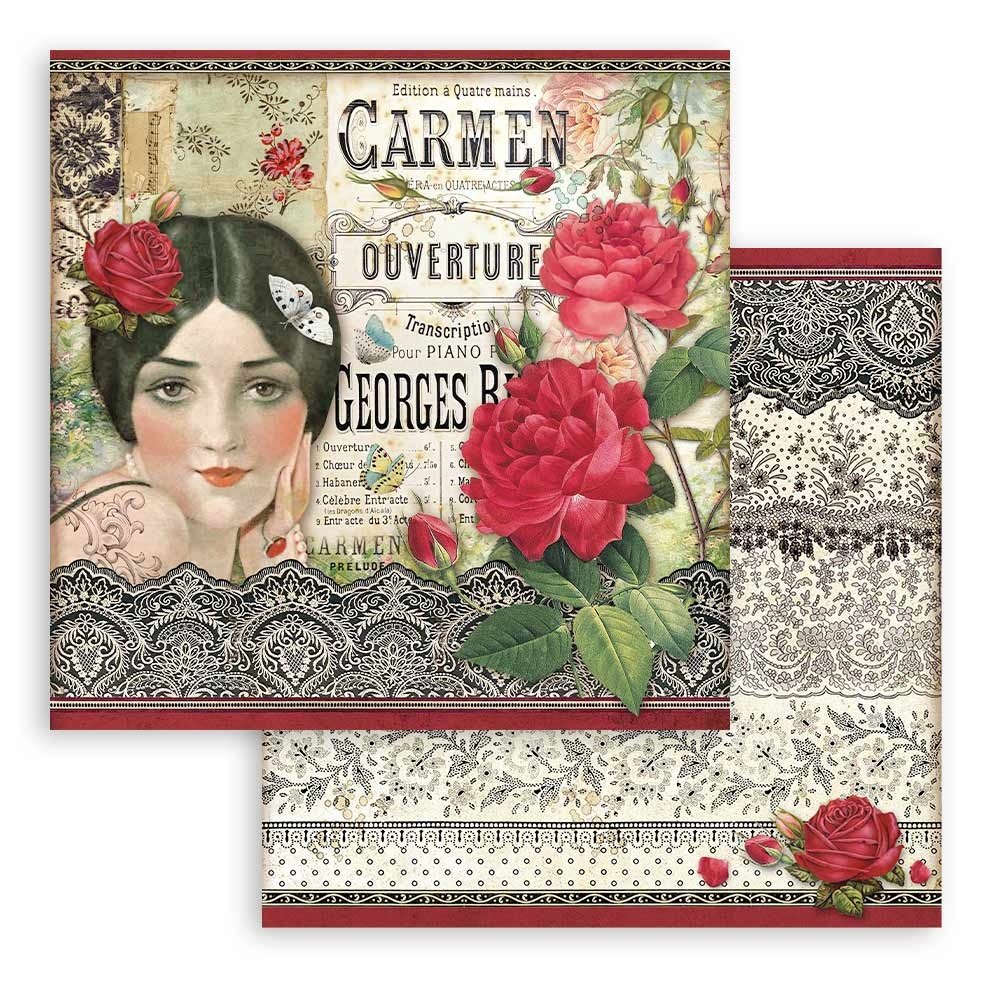 Stamperia Paper Pad 12X12 - Desire - 7